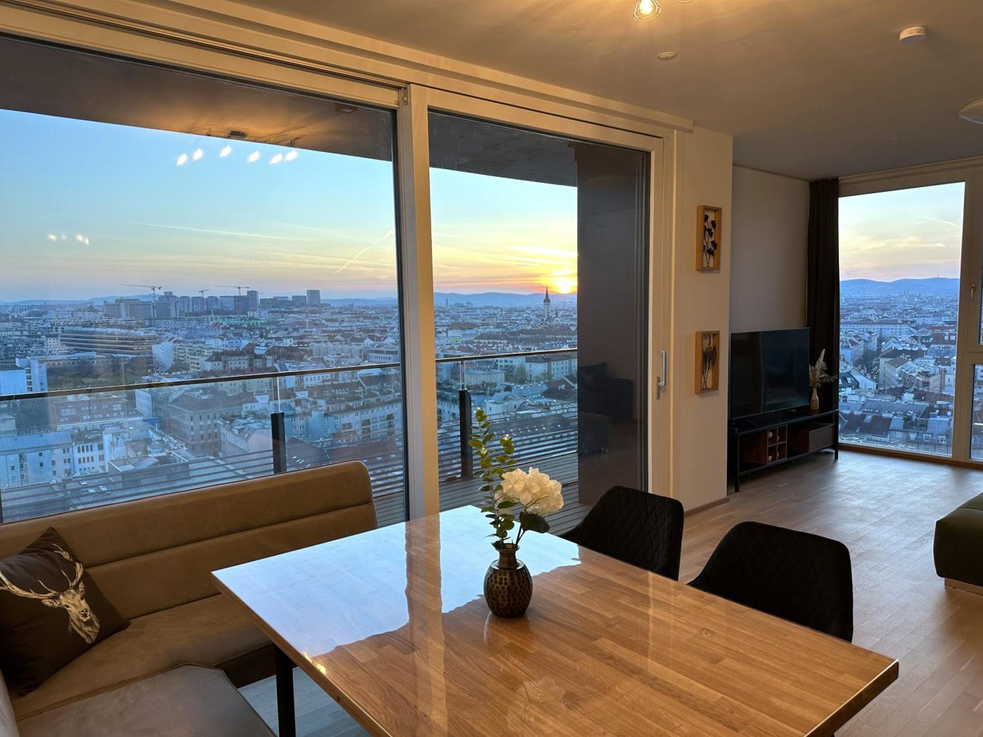 Panorama Sky Apartment I Rooftop Pool I Metro Station Vienna Exterior photo